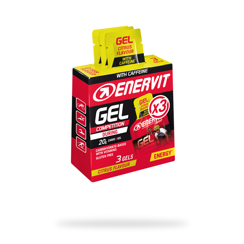 Enervit Sport Gel Citrus + Cafeïne 3x25ml
